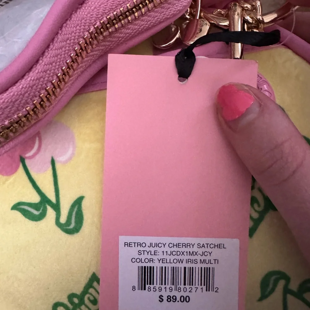 Juicy Couture Retro Yellow Cherry Satchel